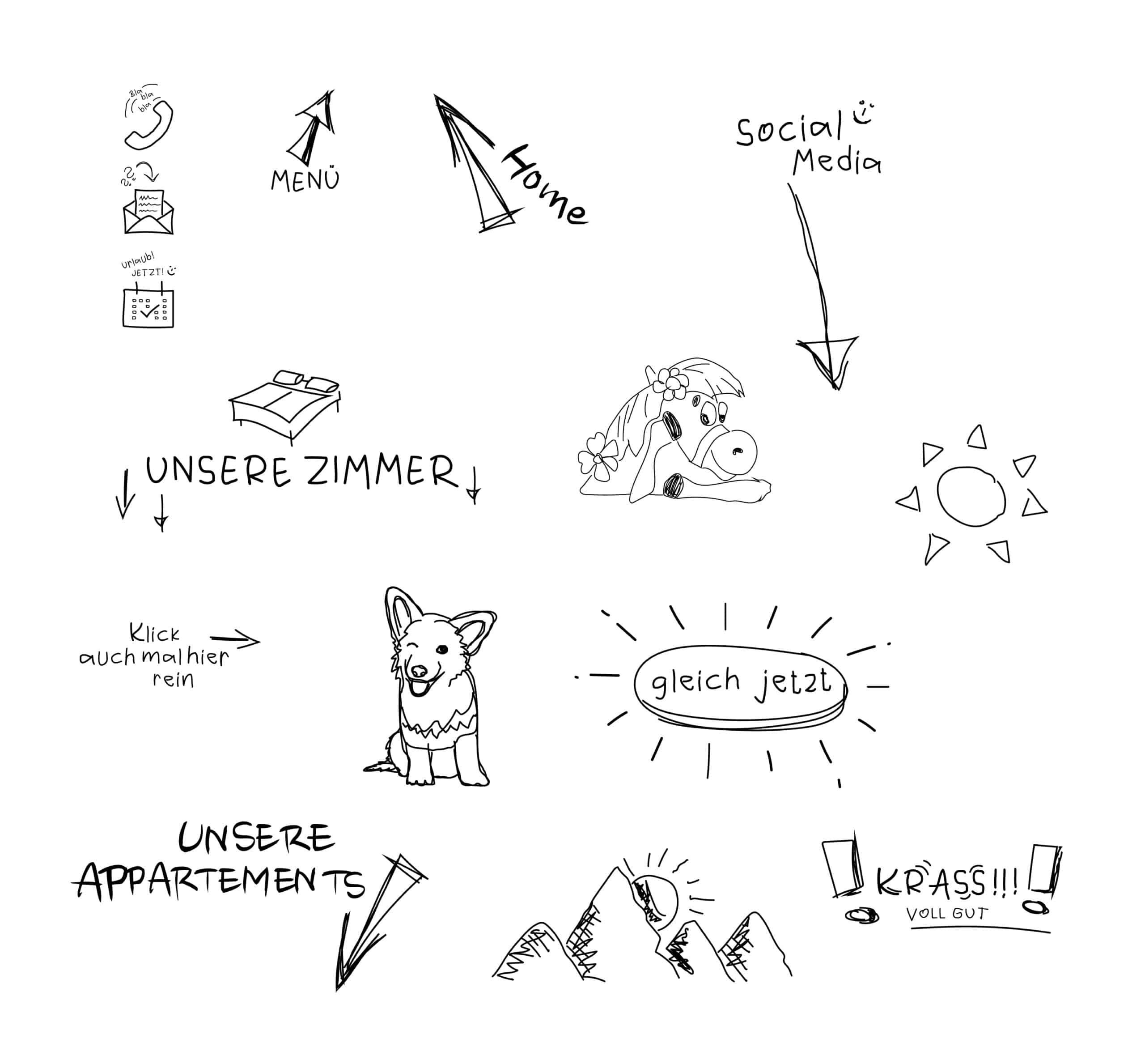 2G Media & Marketing Ponyhof Webdesign Logo Logodesign Branding Illustration