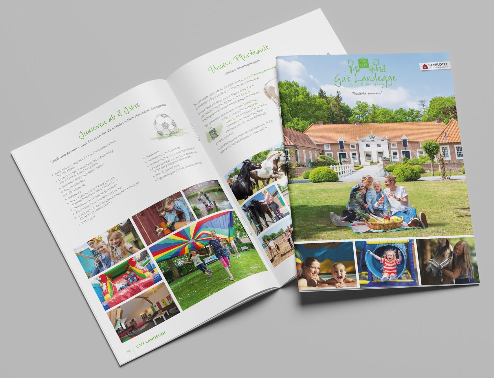 Werbeagentur 2G Media & Marketing Glonn Broschüre Hausprospekt Hotel Gut Landegge Print