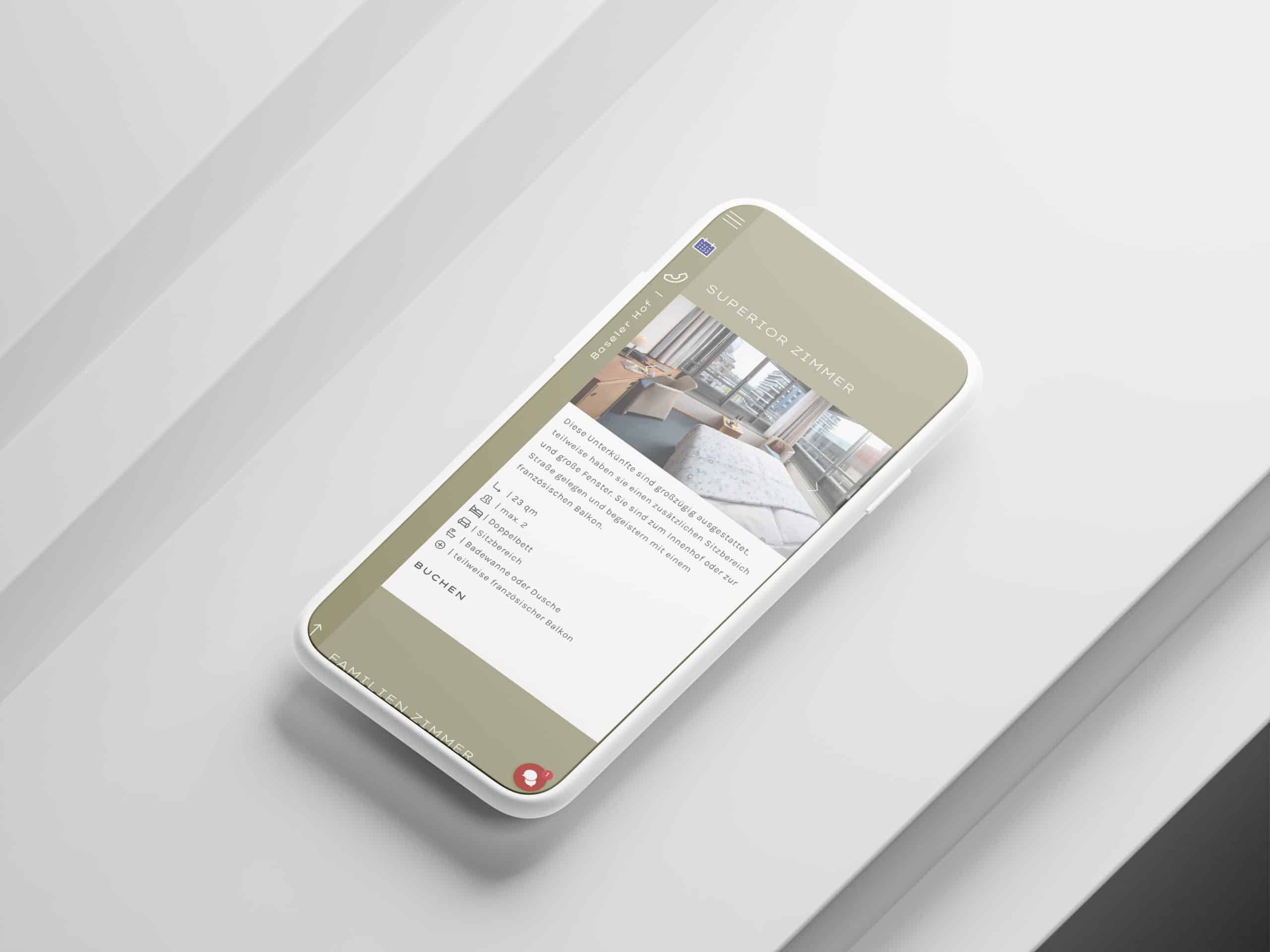 Beispiel für Responsive Webdesign der Werbeagentur 2G Media & Marketing in Glonn Landkreis Ebersberg. Beispiel Handy.